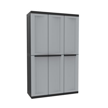 Gartenschrank Kunststoffschrank Spindschrank Haushaltsschrank Schrank 3 Türen