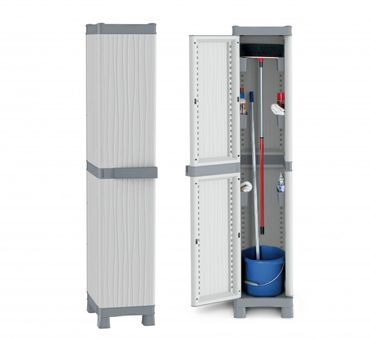 Kunststoffschrank Nischenschrank Besenschrank Putzmittelschrank mit