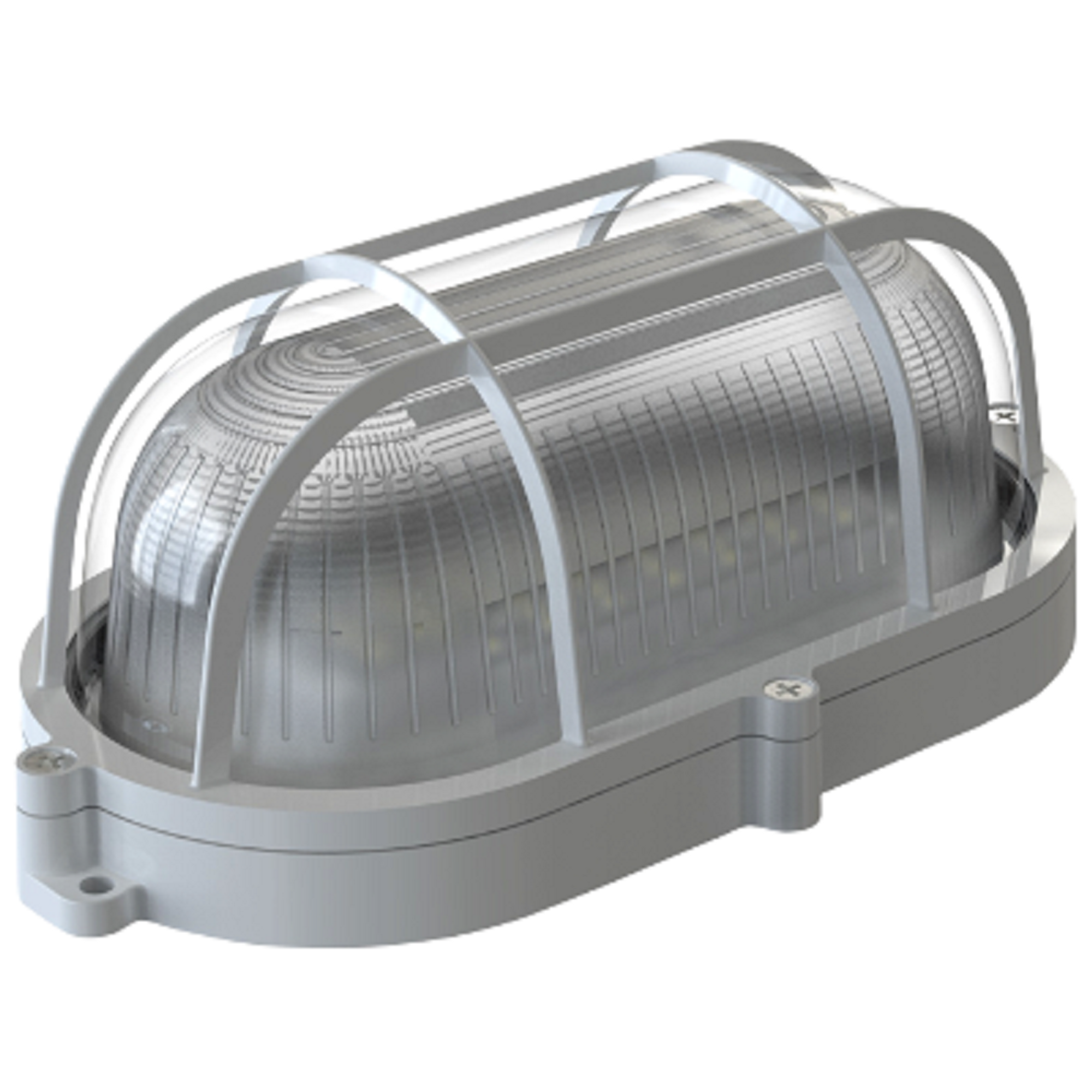 LED Feuchtraumleuchte Außenleuchte Oval 9W 120° 900lm weiss 4000K 230V IP44