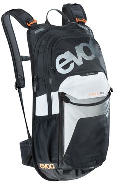 evoc Stage 12L Team Rucksack in Black-White-Neon-Orange