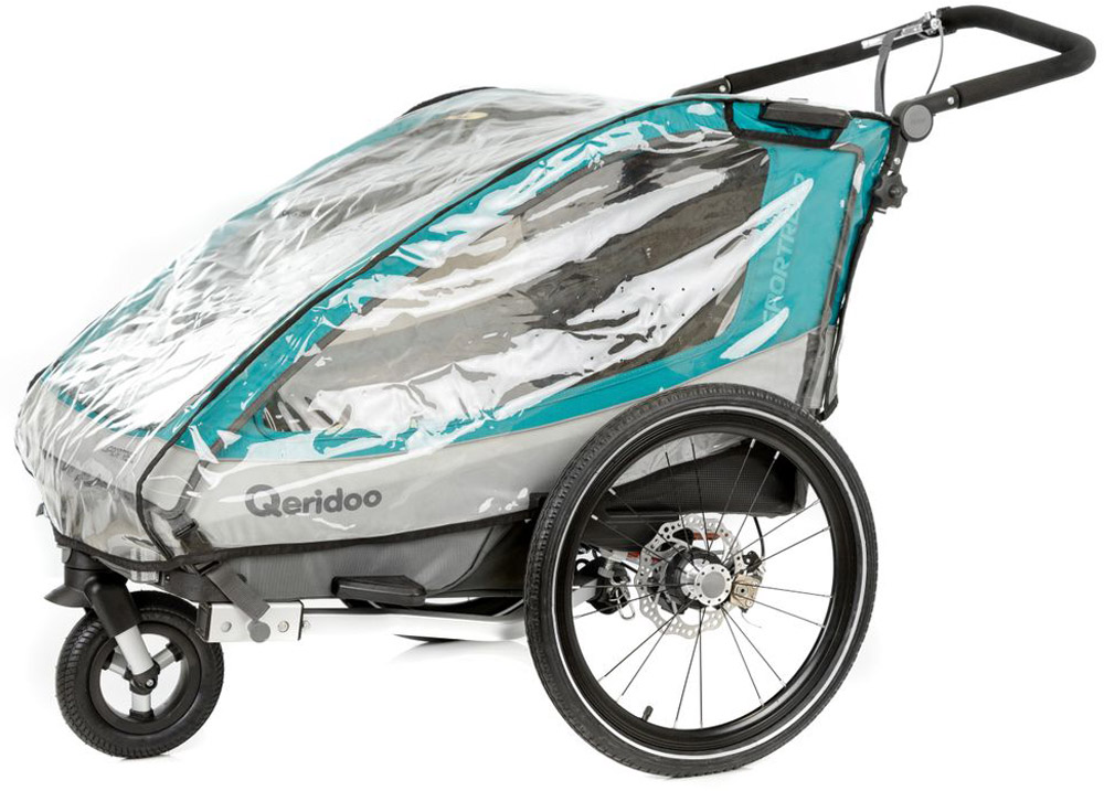 Qeridoo Regenverdeck fr Fahrradanhnger 2018