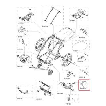 Thule Chariot Cross 2 Ersatzteil Lock Hole Cap 2017-X