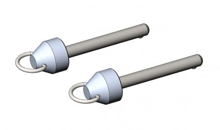 Croozer Sicherungsstift, 2Stk. mit Band