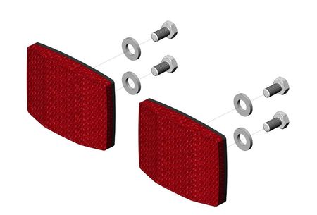 Croozer Reflektorsatz rot alle Modelle