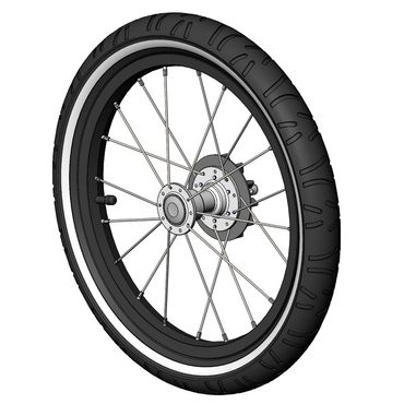 Croozer Laufrad 16" links Dog Peppa