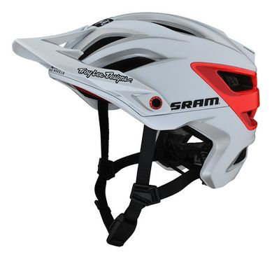 Troy Lee Designs A3 MIPS Helm, SRAM, white/red