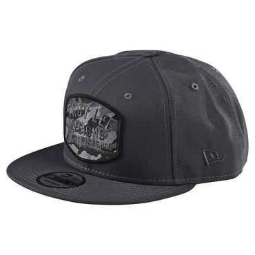 Troy Lee Designs Blockworks Camo Snapback, graphite, one size
