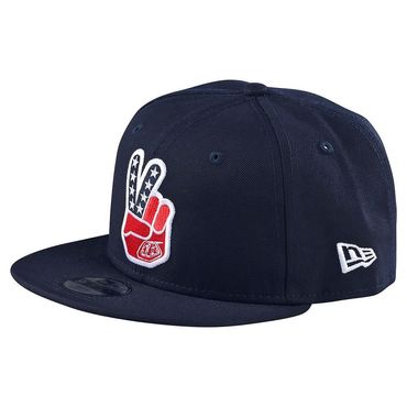 Troy Lee Designs Peace Sign Snapback Cap, navy, one size