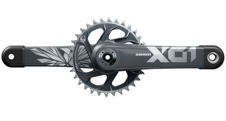 Sram Kettenradgarnitur "X01 Eagle"  32 Zähne, 175 mm Kurbellänge, Kettenlinie 49 mm, lunar polar