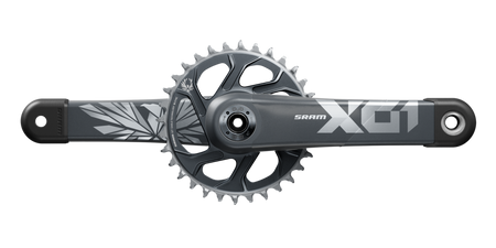 Sram Kettenradgarnitur "X01 Eagle" 32 Zähne, 175 mm Kurbellänge, Kettenlinie 55 mm, lunar polar