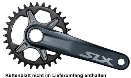 Shimano Kurbelgarnitur SLX FC-M7120-1 175mm ohne Kettenblatt 12-fach 