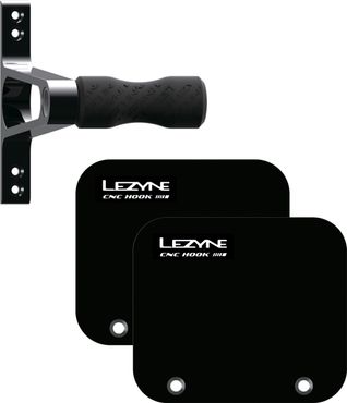 Lezyne Wheel Hook, CNC Aluminium, mit Gummi, schwarz 