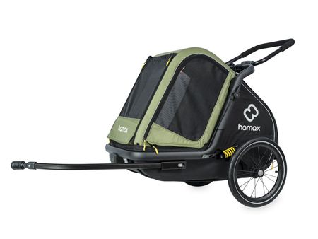 Hamax Pluto Hundeanhänger 2023, M, Green/black