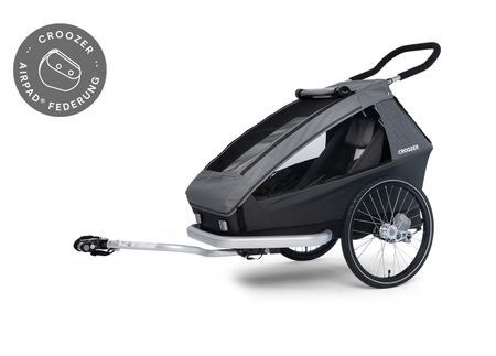 CROOZER Kid Keeke 1 Mountain grey - Fahrradanhänger