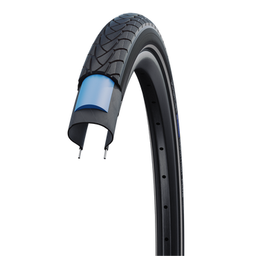 SCHWALBE MARATHON PLUS Draht mit Reflexstreifen Performance Line Reifen, EC