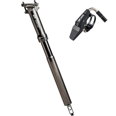 DT Swiss Vario-Sattelstütze D 232 ONE Carbon 60mm mit L1 Remote Lever und Reduzierhülse