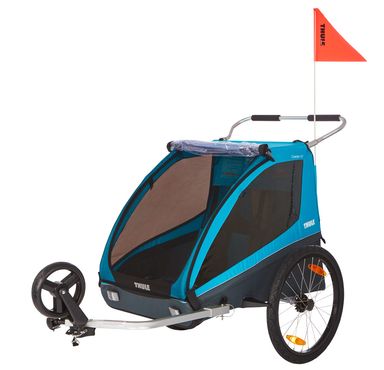 Thule Coaster XT Kinderanhänger Zweisitzer blau - 2.Wahl