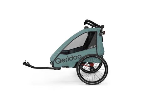 Qeridoo QUPA Plus 2025 Zweisitzer Fahrradanhänger