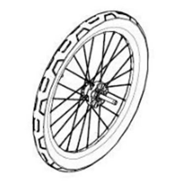 Thule Wheel 20 Zoll 24 spokes disc brake - Thule Chariot Sport 2