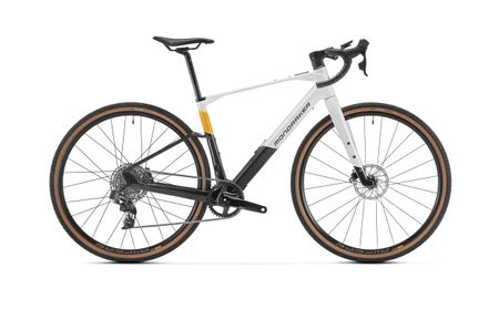 Mondraker Dusty RR, XL, Silber/Carbon/Gold - 2. Wahl