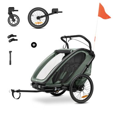 Hauck Bike N Walk Duo 3-in-1 Fahrradanhänger