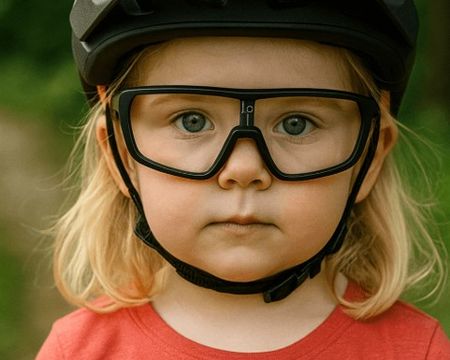 Kommit Trail-Vision Kinder Sportbrille mit Klarglas
