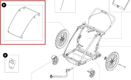 Thule Regenverdeck für Sport 2 & Cross 2 Single Kinderanhänger