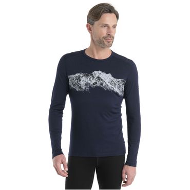 ICEBREAKER Herren Thermo-Langarmshirt M Mer 200 Oasis LS Crewe Remarkables