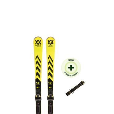 VÖLKL Racingski RACETIGER SC YELLOW (23/24) mit der Bindung VMOT 11 GW 