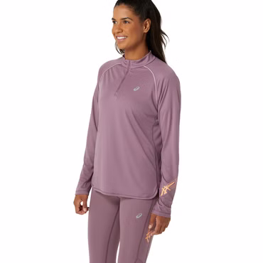 ASICS Damen Laufshirt ICON 1/2 ZIP LS TOP