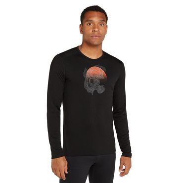 ICEBREAKER Herren Langarmshirt M Mer 200 Oasis LS Crewe Ruapehu Round