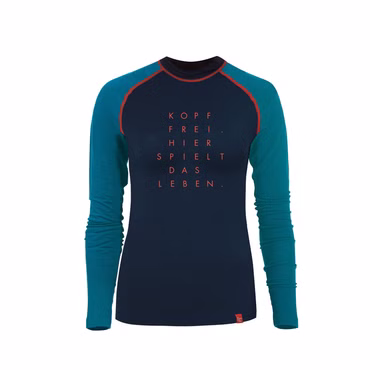 EIN SCHÖNER FLECK ERDE Damen LANGARM-SHIRT MERINO KOPF FREI