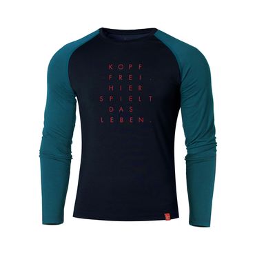 EIN SCHÖNER FLECK ERDE Herren LANGARM-SHIRT MERINO KOPF FREI