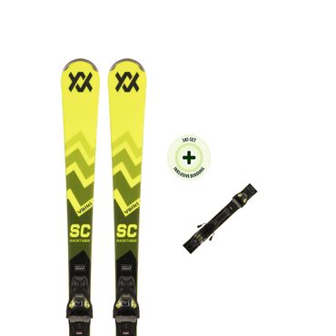 VÖLKL Racing Ski RACETIGER SC YELLOW (24/25) mit der Bindung VMOTION 11 GW