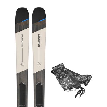 SALOMON Tourenski MTN 96 CARBON (24/25) mit dem Fell Skins Rain Day