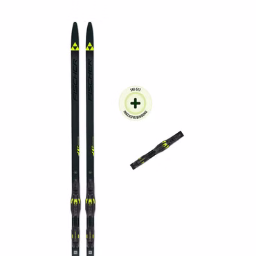 FISCHER Langlaufski SUPERLITE CROWN EF SET (24/25) mit der Bindung Control Step-In IFP