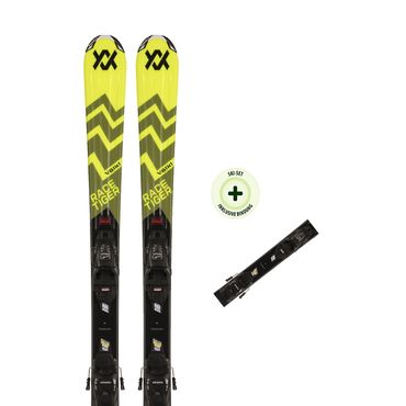 VÖLKL Kinderski RACETIGER JR YELLOW (24/25) mit der Bindung 4.5 VMOT JR BLK