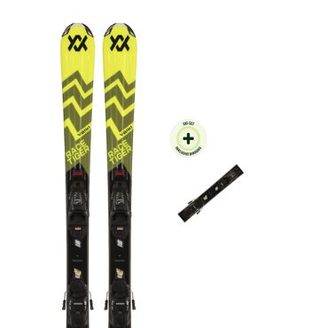 VÖLKL Kinderski RACETIGER JR YELLOW (24/25) mit der Bindung 7.0 VMOT JR R