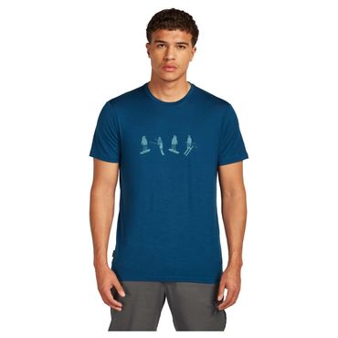 ICEBREAKER Merino 150 Tech Lite SS Tee Snow Day – Herren-Funktionsunterhemd