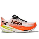 WHITE / NEON TANGERINE