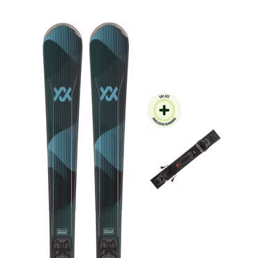 VÖLKL Damenski SHINE 76 LTD (25/26) mit der Bindung VMOT 10 LADY GREEN