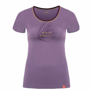 EIN SCHÖNER FLECK ERDE Damen  Kurzarm-Shirt Merino WALD KNALLT