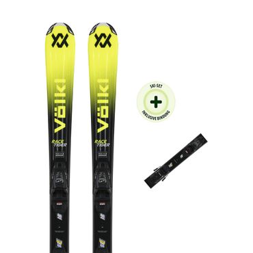 VÖLKL Kinderski RACETIGER JR YELLOW (25/26) mit der Bindung 7.0 VMOT