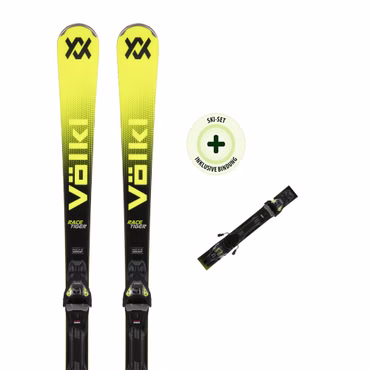 VÖLKL Racingski RACETIGER SC YELLOW (25/26) mit der Bindung VMOT 11