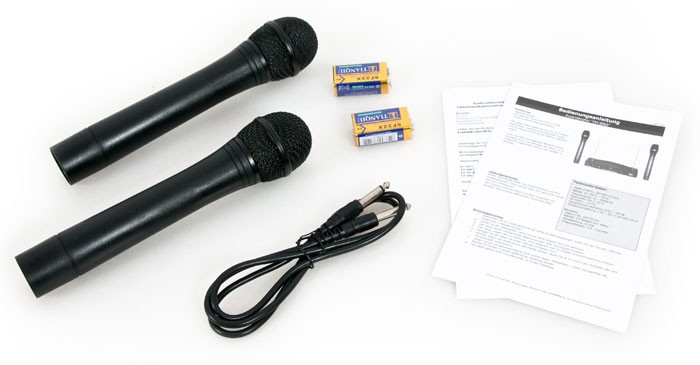 Karaoke Funkmikrofonset 2x Mikro Empfänger HOLLYWOOD FM-9060 – Bild 5
