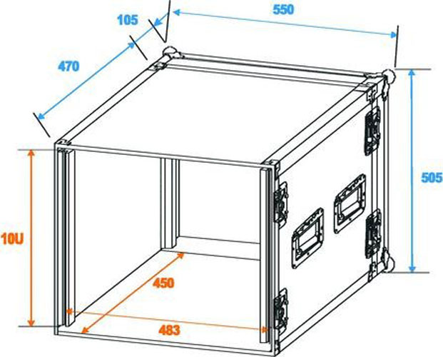 Effect Effect-amplifier rack mount equipment rack PR-2 10U Economy 30109790 – Bild 6