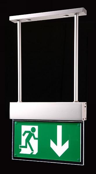 Lampe issue de secours DEL FL-25W fixation suspension FL-25W 235114 – Bild 2