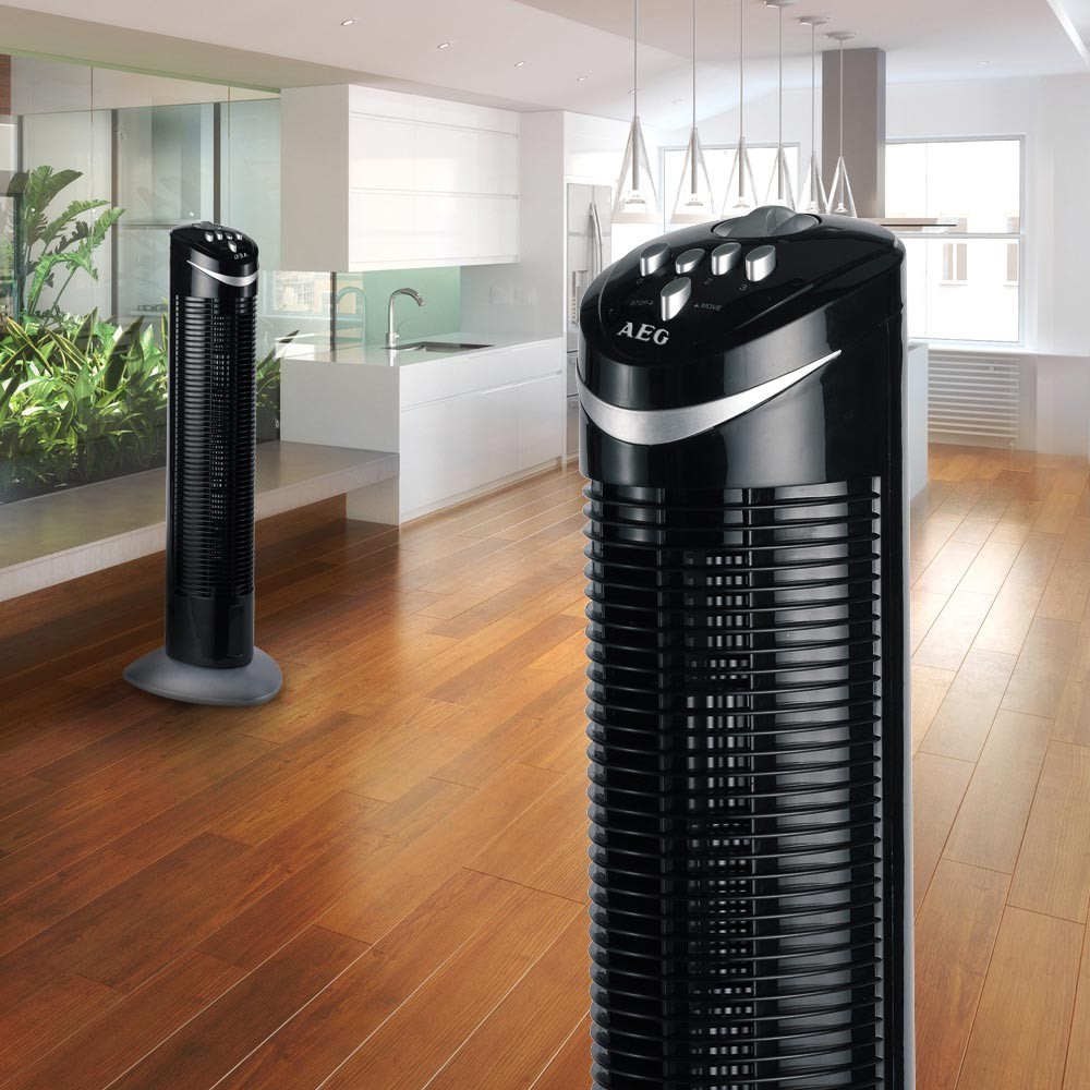 Standventilator Gebläse Oszillierend Tower-Ventilator Timerfunktion AEG T-VL 5531 – Bild 2