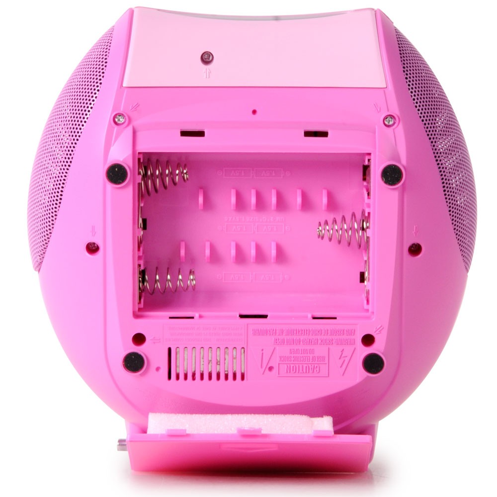 Portable Stereo System CD Radio Recorder Radio Tuner Hi-fi Lenco SCD-24 Pink – Bild 5