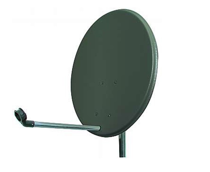 Satellitenschüssel, anthrazit, Durchmesser 60 cm